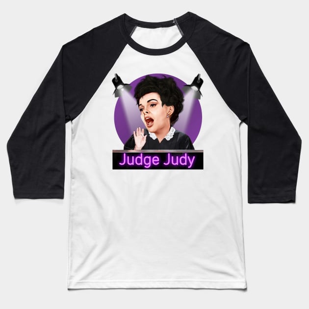 Judge Judy Garland Baseball T-Shirt by Zbornak Designs